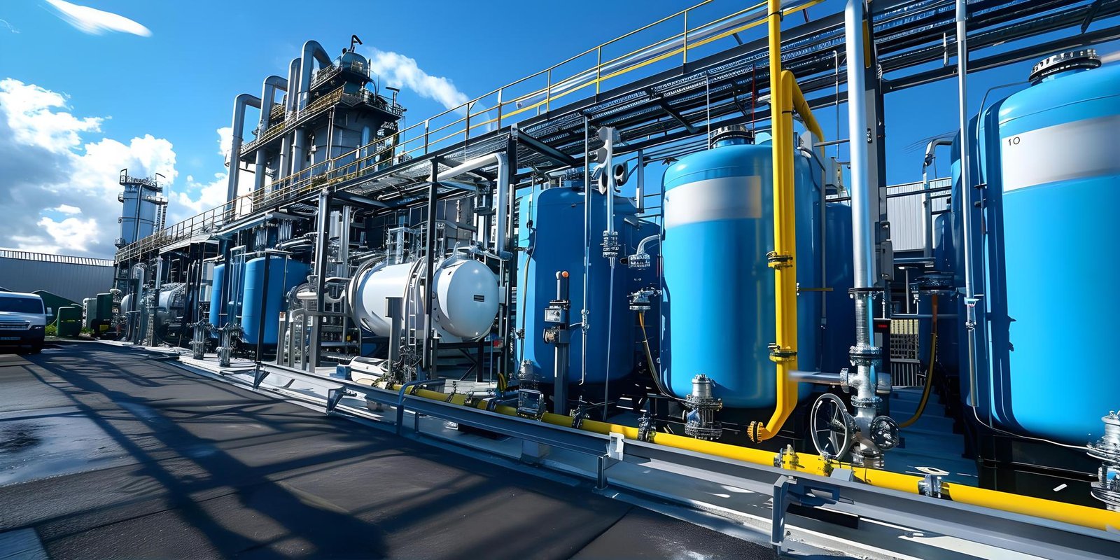 Industrial gas storage facility